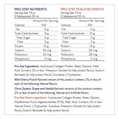 Pro-Stat grape flavor bottle pour demonstrates convenient low-volume protein support