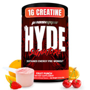 PROSUPPS Mr HYDE Signature Fruit Punch tub ready for pre-workout energy boost