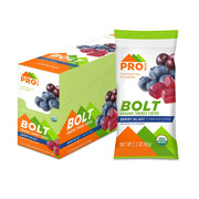 Probar Bolt Berry Blast pack front showing convenient energy chews for on-the-go adventures.