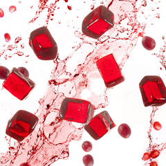 PROBAR Bolt cranberry-pomegranate chews close-up bottle showing organic ingredients
