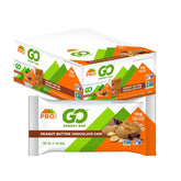 Probar GO Energy Bar Peanut Butter Chocolate Chip wrapper, gluten-free on-the-go snack.