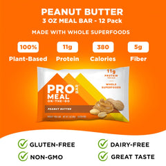 Probar Meal Bar ingredients close-up shows oats, nuts, seeds and sweetness.