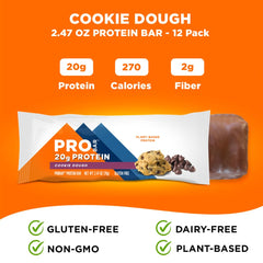 PROBAR ingredient list with flax seeds and oats emphasizes clean real ingredients.