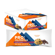 PROBAR Protein Bar Cookie Dough packaging highlights non-GMO, gluten-free snack for healthy energy.