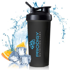 Prodigy Protein Shaker 20oz front view for quick post-workout shakes