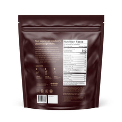 ProDough Gourmet Whey Isolate Chocolate Mousse shake glass delivering flavor-packed protein