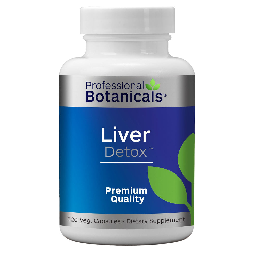 Professional Botanicals Liver Detox bottle promoting gentle liver support.