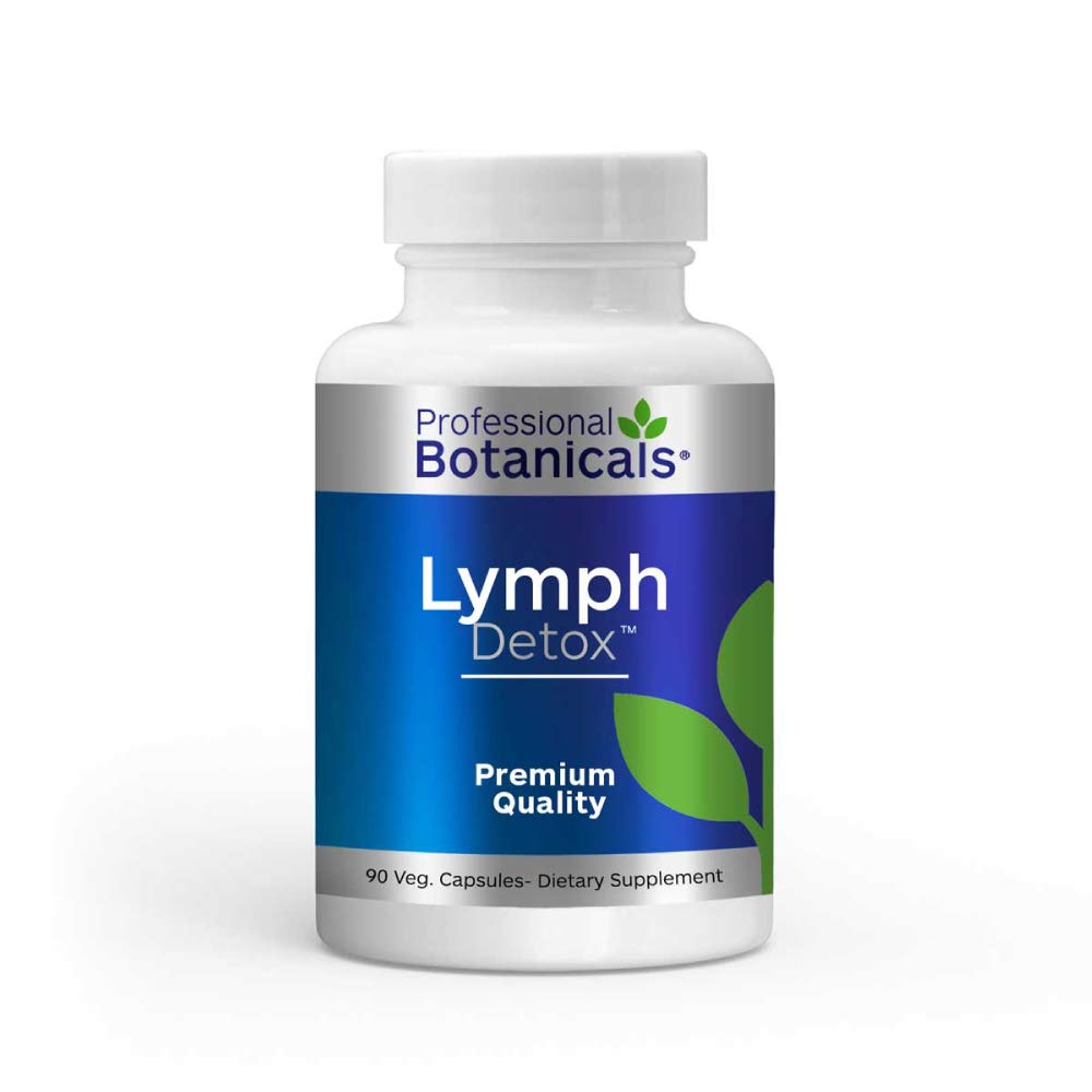 Professional Botanicals Lymph Detox bottle pour for easy daily dosing.