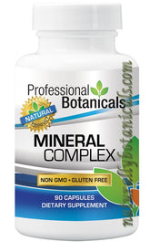 Professional Botanicals Mineral Complex bottle front highlighting trace minerals for daily wellness
