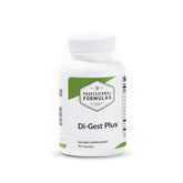 Professional Formulas Di-Gest Plus bottle displaying label with ingredients and supplement details for digestive support.