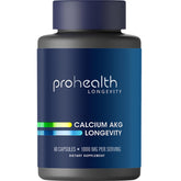 ProHealth Ca AKG bottle front highlighting 1000 mg per serving for energy balance