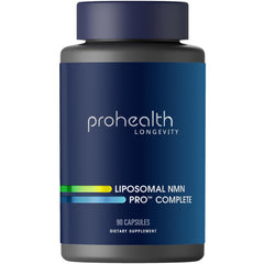 ProHealth Longevity Liposomal NMN Pro Complete bottle for daily energy support
