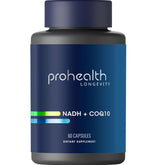 ProHealth NADH + CoQ10 bottle front view highlighting energy support