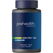 ProHealth NMN Pro 300 bottle showcasing NAD+ support in a clean package.