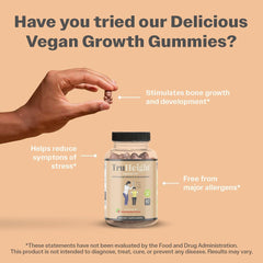ProHeight TruHeight gummies calcium and D3-K2 for calcium support.