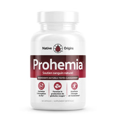 Prohemia capsules closeup for convenient iron intake.