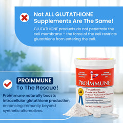 ProImmune Glutathione powder dissolving quickly for easy daily use