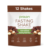 Prolon chocolate drink mix packet highlights low-sugar flavor for fasting mornings