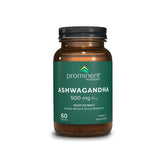 Prominent Nutrition Ashwagandha bottle front for daily balance.