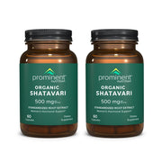 Prominent Nutrition Organic Shatavari capsules bottle supports daily hormone balance naturally.