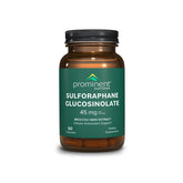 Prominent Nutrition sulforaphane glucosinolates bottle for easy daily gut support and antioxidant balance.