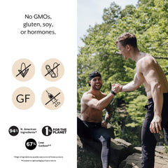 Promix Nutrition Casein micellar label emphasizes grass-fed origins and gluten-free promise.