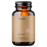 Promix Nutrition D3 K2 5000iu bottle, daily vitamin support.