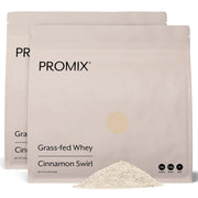 ProMix Nutrition Cinnamon Swirl whey protein powder tub for post-workout recovery