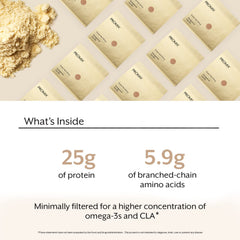 ProMix Nutrition vanilla whey in a glass demonstrates fast blending and smooth texture.