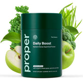 Proper Greens Daily Boost bottle with Apple flavor boosts daily nutrition