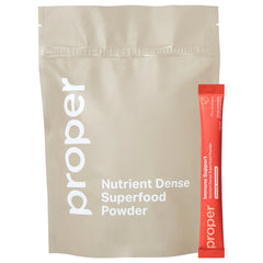 Proper Orange Tangerine drink mix bottle with citrus flavor for daily immune support.