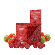 Proper Wild vegan energy gummies bottle front showing clean, plant-based energy on the go.