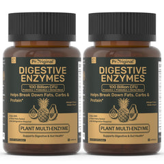 Proriginal Digestive Enzymes probiotic bottle for daily gut support and ease of use.