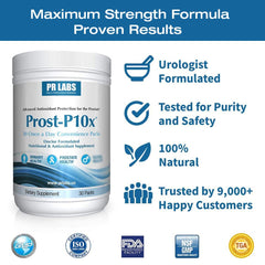 Prost-P10x bottle label details natural ingredients for transparency.