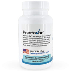 Prostavar bottle label emphasizes Purest Saw Palmetto and quality ingredients.