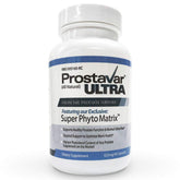 Prostavar Ultra bottle with label highlighting the high phytosterol content for daily support.
