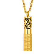 PROSTEEL Diffuser Necklace pendant 18k gold plated for elegant aromatherapy on the go