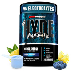 PROSUPPS Mr. Hyde Nightmare tub front view highlighting pre-workout energy