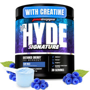 ProSupps Mr. Hyde Signature polvo sabor frambuesa azul para energía durante el entrenamiento