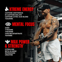 Label highlights beta-alanine and creatine for endurance in Hyde Xtreme