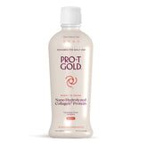 ProT Gold Berry bottle front view shows ready-to-drink protein on the go.