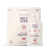 ProT Gold berry bottle of liquid collagen shot for convenient on-the-go protein support.