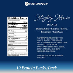 Protein Puck mini bar Cinnamon, portable nutrition to fuel workouts and busy days.