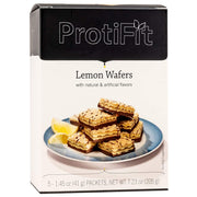 ProtiFit Lemon Wafer Bar pack front shows a high-protein snack for on-the-go energy
