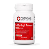 PROTOCOL FOR LIFE BALANCE 5-Methylfolate 1000mcg bottle for daily brain support