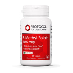 PROTOCOL FOR LIFE BALANCE 5-Methylfolate 1000mcg bottle for daily brain support