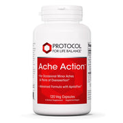 PROTOCOL FOR LIFE BALANCE Ache Action bottle front supports joint comfort for active lifestyles