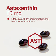 Protocol for Life Balance astaxanthin softgel capsules on wood surface for premium feel