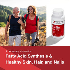 PROTOCOL FOR LIFE BALANCE Biotin capsules on white background for hair and nail support