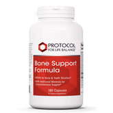 Protocol for Life Balance Bone Support Formula bottle front view highlights daily bone wellness